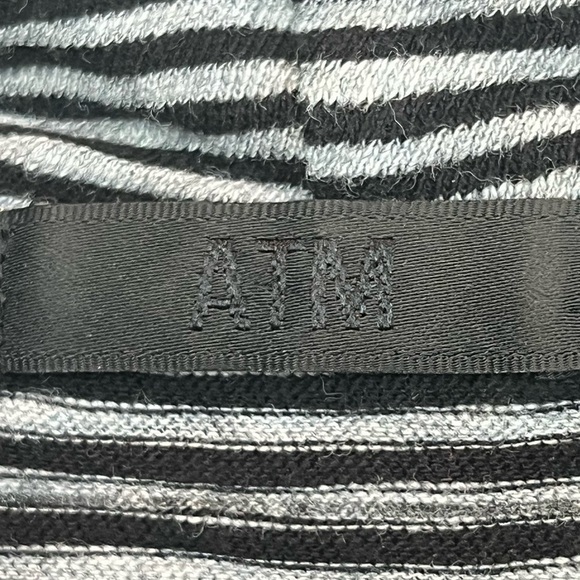 ATM Striped Hooded Pullover Sweater Sz S Drawstrings Made in Peru Boho Soft Cozy - Picture 3 of 14